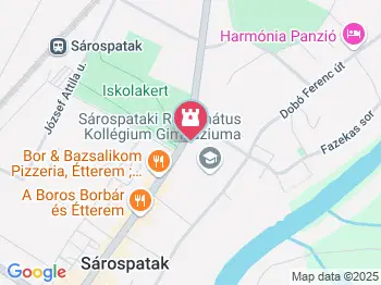 Református Kollégium Nagykönyvtár Sárospatak a térképen