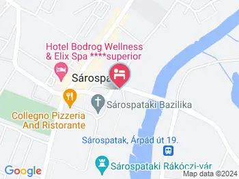 Retel Vitéz Vendégház Sárospatak a térképen