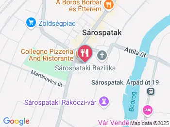 Ristorante Collegno Sárospatak a térképen