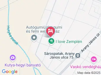 Szent Erzsébet Szálláshely Sárospatak a térképen