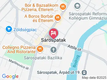 Tengerszem Üdülőpark & Camping Sárospatak a térképen