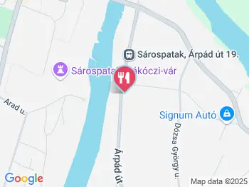 Vár Vendéglő Sárospatak a térképen