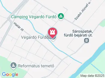 Végardó Fürdő Sárospatak a térképen