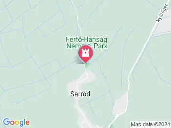 Fertő–Hanság Nemzeti Park Sarród a térképen