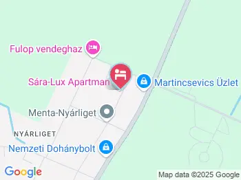 Sára Lux Apartman Sarród a térképen