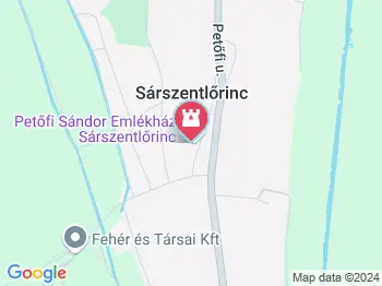 Lázár Ervin Emlékház Sárszentlőrinc a térképen