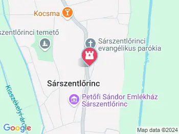 Petőfi Sándor Emlékház Sárszentlőrinc-Uzd a térképen