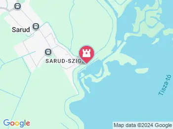 Ebpart, a kutyastrand Sarud a térképen