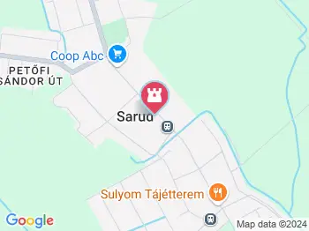 HuculUdvar Lovasközpont Sarud a térképen
