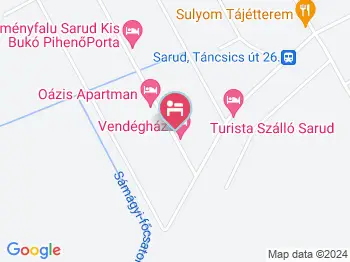 Lugas Apartman II. Sarud a térképen