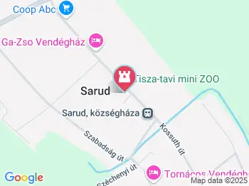 Tisza-tavi Horgászmúzeum Sarud a térképen