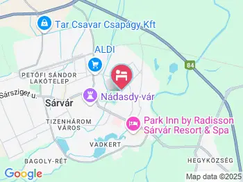 Abrakadabra Családi Apartman Sárvár a térképen