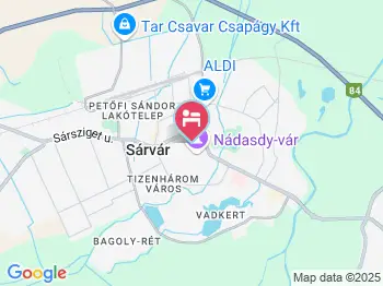 Ács Apartman Sárvár a térképen