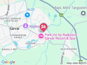 Adri Apartman Sárvár a térképen