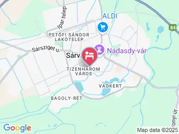 Andrea Apartman Sárvár a térképen