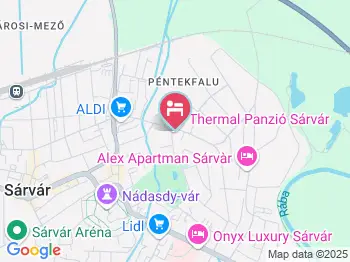 Thermal Panzió Sárvár Sárvár a térképen