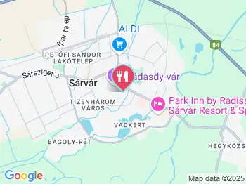 Bassiana Hotel Étterme Sárvár a térképen