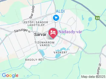 Bástya Apartman Sárvár a térképen