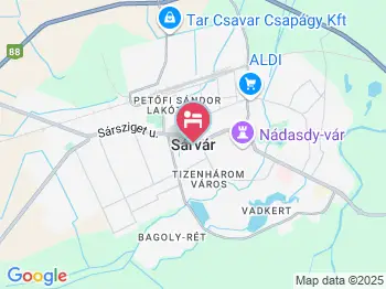 Berill Suites Sárvár a térképen