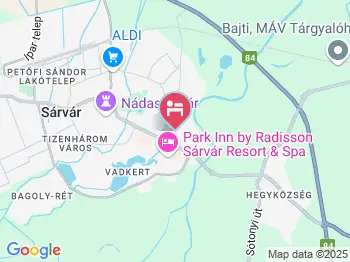 Besenyei Apartman Sárvár a térképen