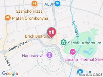 Brick Bistro Sárvár a térképen