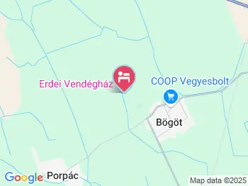 Erdei Vendégház Sárvár a térképen