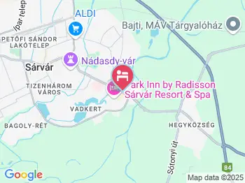 Éva Panzió Sárvár a térképen