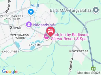 Familia Apartmanház Sárvár a térképen