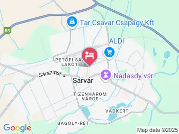 Hőbér Károly Apartman Sárvár a térképen