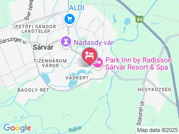 Horváth Apartman Sárvár a térképen