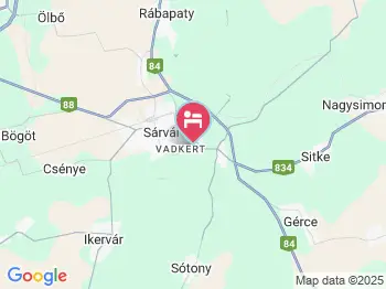 Park Inn by Radisson Sárvár Resort & Spa Sárvár a térképen