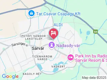 Hotel Viktória Sárvár a térképen