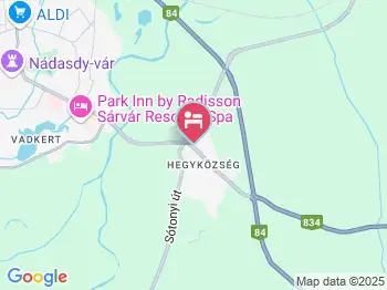 Janus Apartman Sárvár a térképen