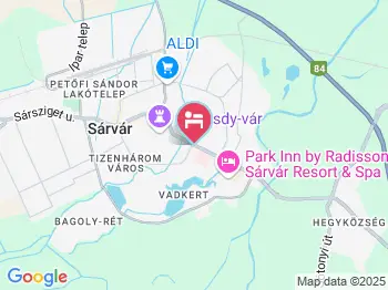 Joós Panzió Sárvár a térképen