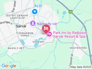 Kristály Apartmanház Sárvár a térképen