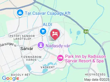 Krisztina Apartman Sárvár a térképen