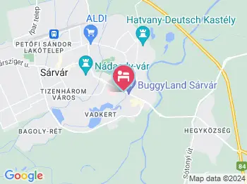 Levendula Apartman Sárvár a térképen