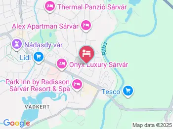 Molnár Apartman Sárvár a térképen