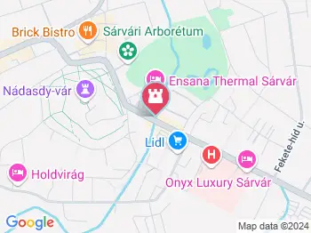 Nádasdy Ferenc, a fekete bég Sárvár a térképen