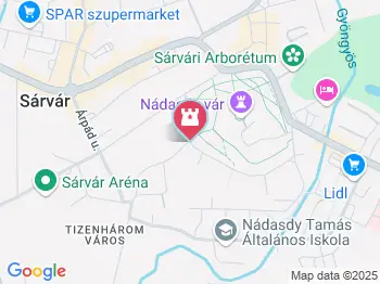 Nádasdy Ferenc Múzeum Sárvár a térképen