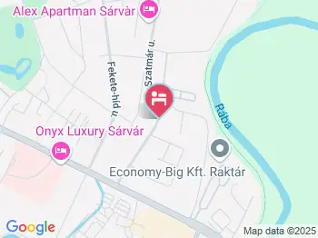 Nyírfa Apartman Sárvár a térképen