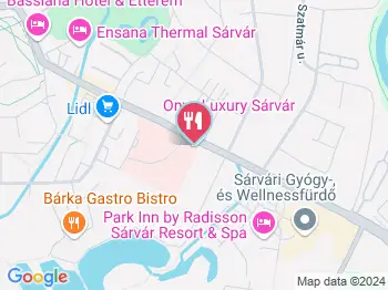 Onyx Luxury Étterme Sárvár a térképen