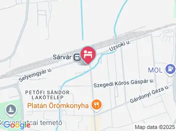 Panka Apartman Sárvár a térképen