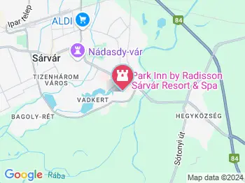 Patkó-tó Sárvár a térképen