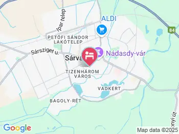 Hotel Relax Sárvár a térképen