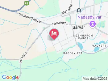 Szele Apartman Sárvár a térképen