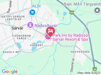 Szieszta Panzió Sárvár a térképen