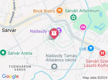 Törések Sárvár a térképen