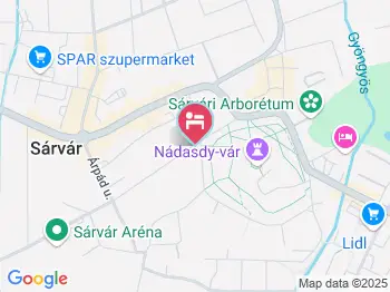 Várkapu Panzió Sárvár a térképen