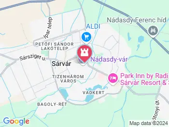 Városháza Sárvár a térképen